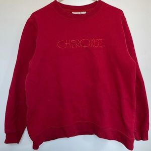 90’s Vintage Cherokee Brand Red Pullover